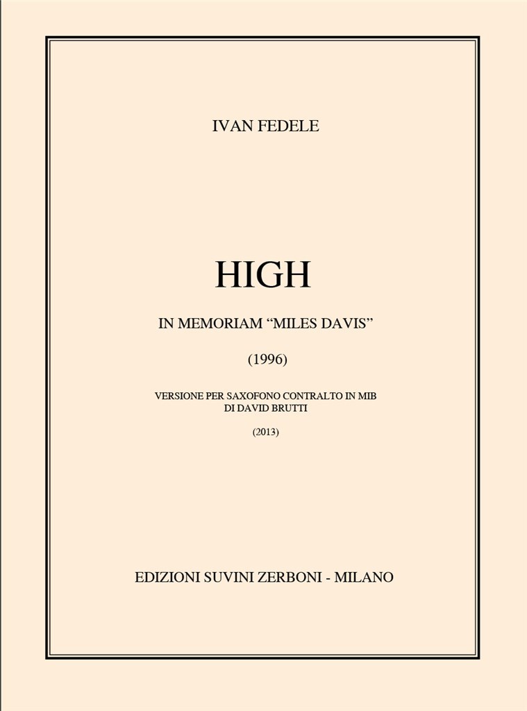 High versione per sax